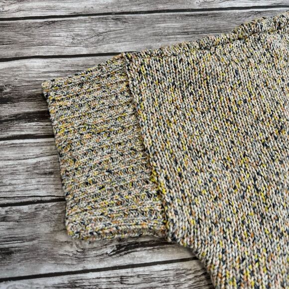 Naturals D&Co Women's Short Sleeve Open Multicolor Cardigan Sweater 1X Draped - Picture 8 of 16